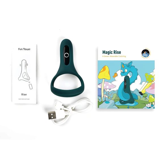 Magic Motion Rise - Smart Rechargeable Vibrating Ring (Green)