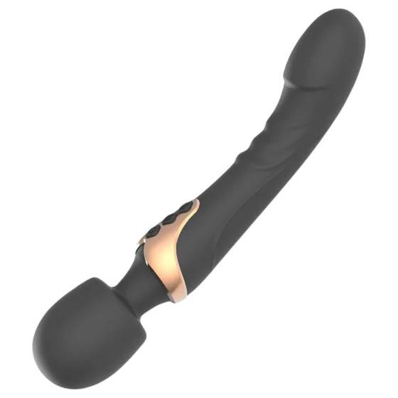 SXTop Aleen - double-ended wand and G-spot vibrator (black)