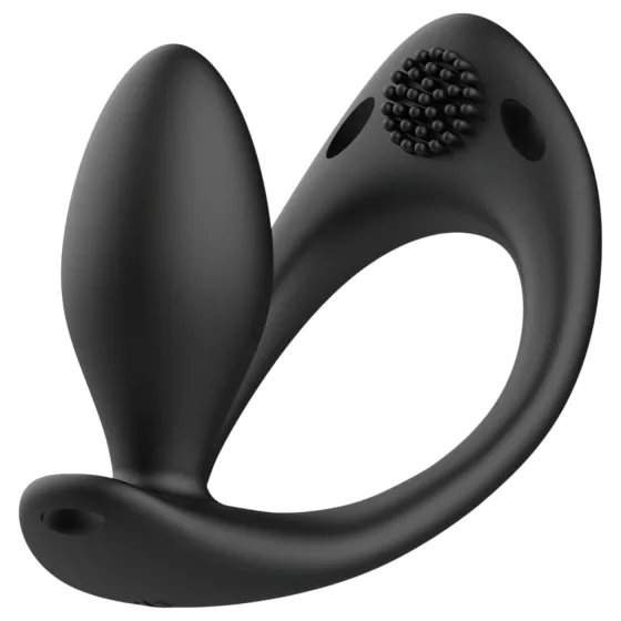 SXTop Bryson - vibrating penis ring with prostate massager (black)