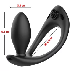   SXTop Bryson - vibrating penis ring with prostate massager (black)