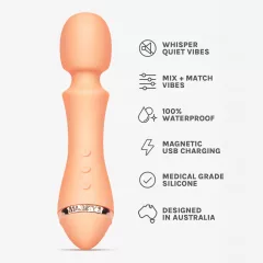  Vush Majesty 2 - Rechargeable, Waterproof Massager Vibrator (Orange)
