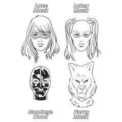 WoodRocket - The World of Fetishes: Adult Coloring Book