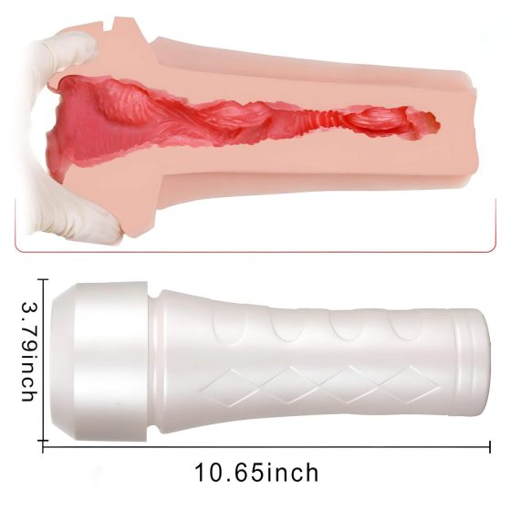 Tracy's Dog 3D Stroker - Realistic Pocket Pleasure (White-Natural)