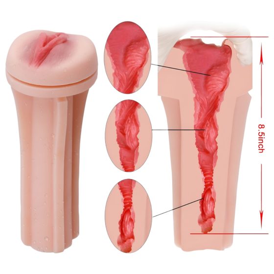 Tracy's Dog 3D Stroker - Realistic Pocket Pleasure (White-Natural)